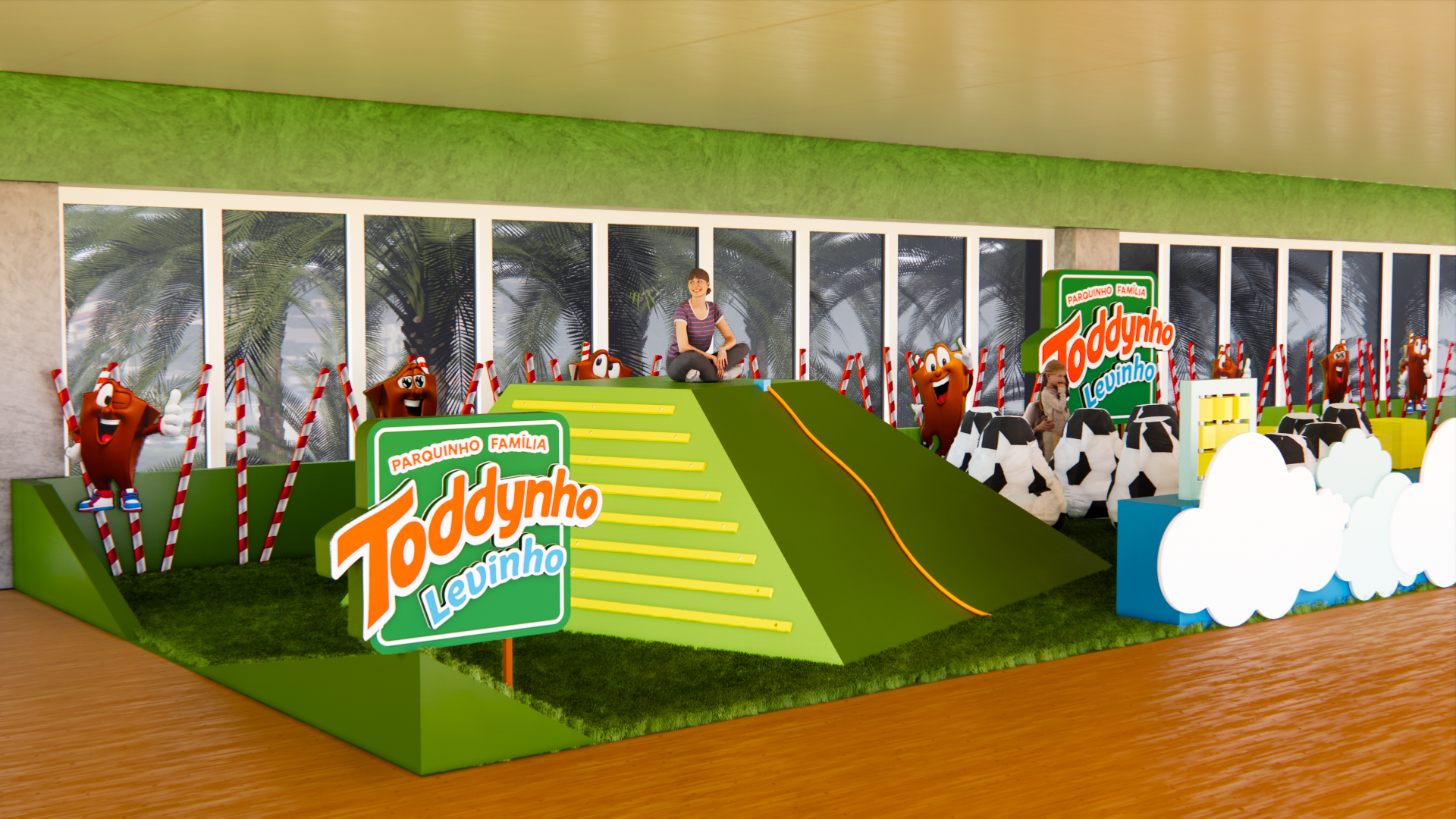 Toddynho — Criação Espaço Infantil Nubank Parque: vista 1 do projeto